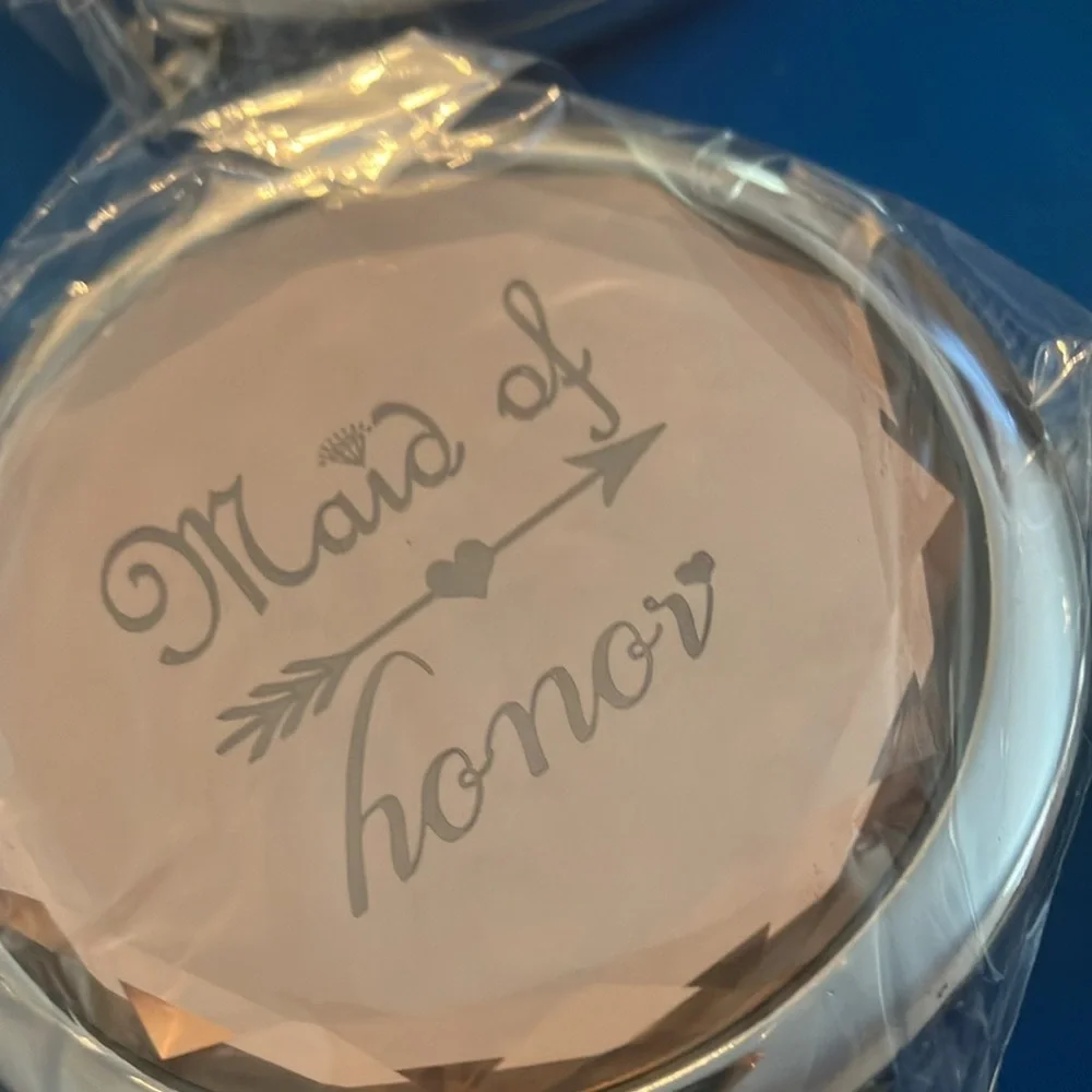 Rose Gold Bridal Party Compact Mirrors